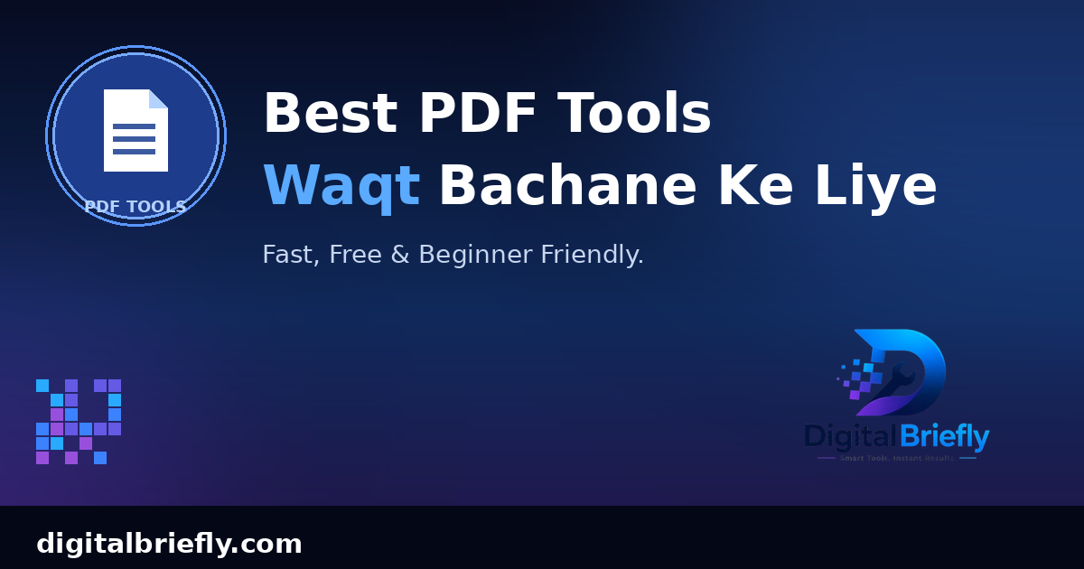 Best PDF Tools Jo Aapka Waqt Bachayen